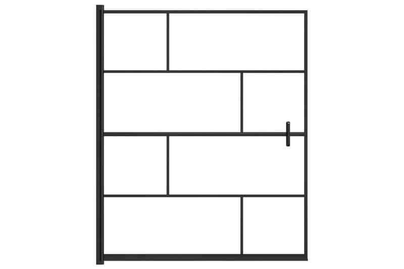Dusjdør ESG 116x140 cm svart - Hus & oppussing - Kjøkken & bad - Baderom - Dusjer