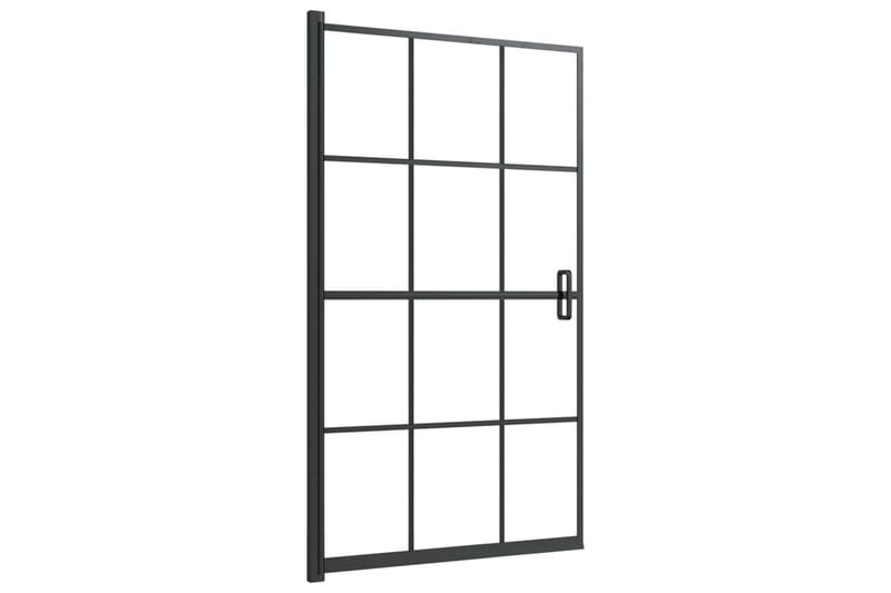 Dusjdør ESG 80x140 cm svart - Hus & oppussing - Kjøkken & bad - Baderom - Dusjer