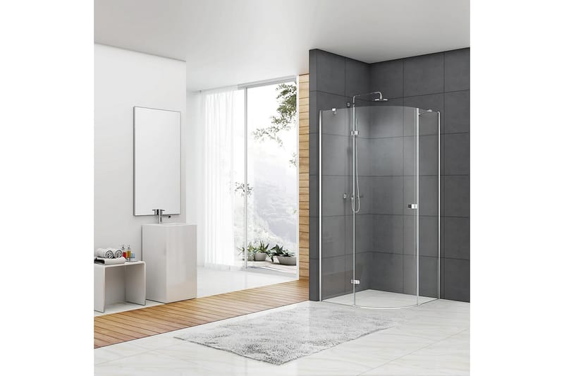 Dusjhjørne Bathlife Diskret - Krom - Hus & oppussing - Kjøkken & bad - Baderom - Dusjer