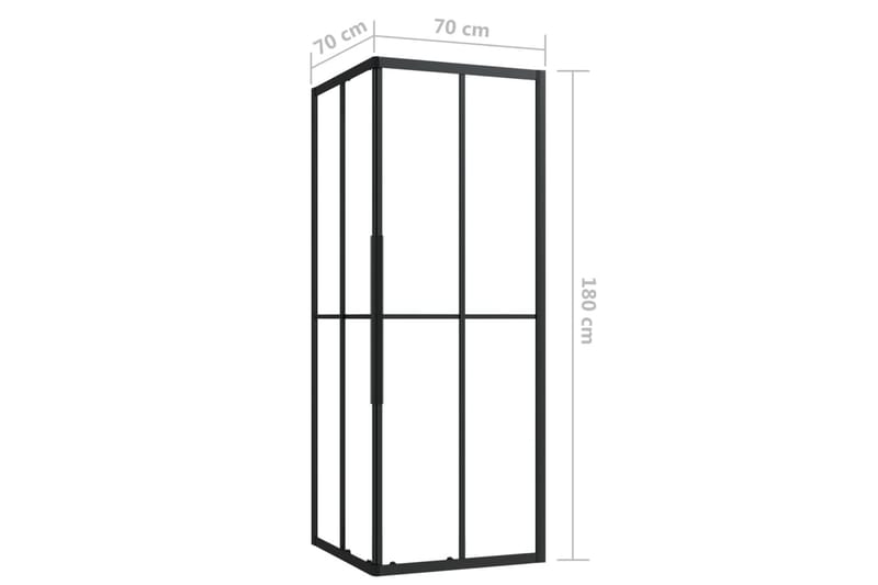Dusjkabinett ESG 70x70x180 cm - Hus & oppussing - Kjøkken & bad - Baderom - Dusjer