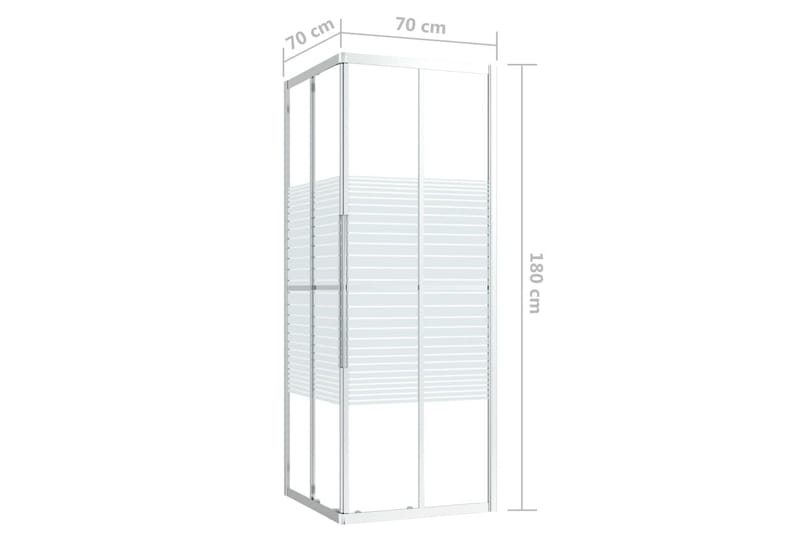Dusjkabinett ESG 70x70x180 cm - Hus & oppussing - Kjøkken & bad - Baderom - Dusjer