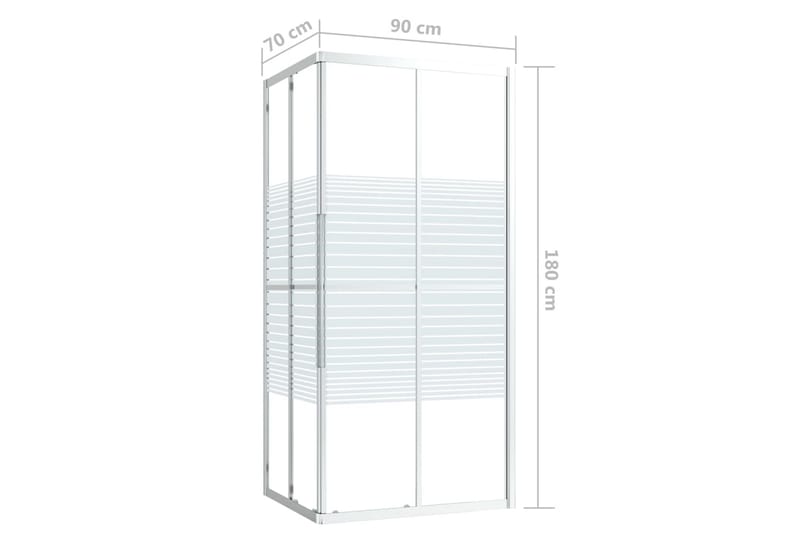 Dusjkabinett ESG 90x70x180 cm - Hus & oppussing - Kjøkken & bad - Baderom - Dusjer