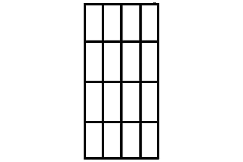 Dusjskjerm herdet glass 80x195 cm - Hus & oppussing - Kjøkken & bad - Baderom - Dusjer