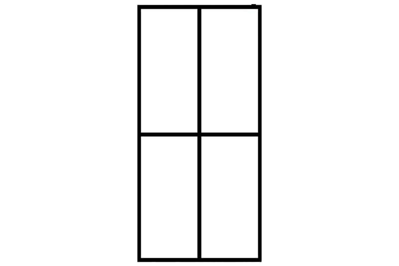 Dusjskjerm herdet glass 80x195 cm - Hus & oppussing - Kjøkken & bad - Baderom - Dusjer