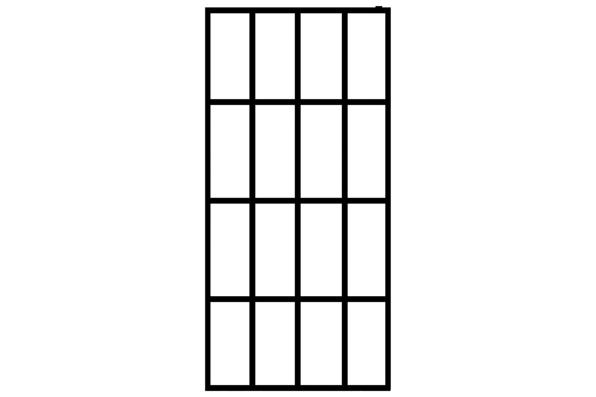 Dusjskjerm herdet glass 90x195 cm - Hus & oppussing - Kjøkken & bad - Baderom - Dusjer