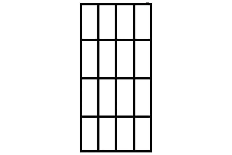 Dusjskjerm herdet glass 90x195 cm - Hus & oppussing - Kjøkken & bad - Baderom - Dusjer