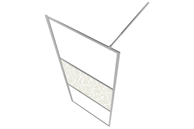 Dusjvegg ESG-glass med steindesign 100x195 cm - Hus & oppussing - Kjøkken & bad - Baderom - Dusjer