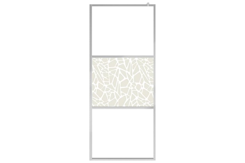 Dusjvegg ESG-glass med steindesign 80x195 cm - Hus & oppussing - Kjøkken & bad - Baderom - Dusjer