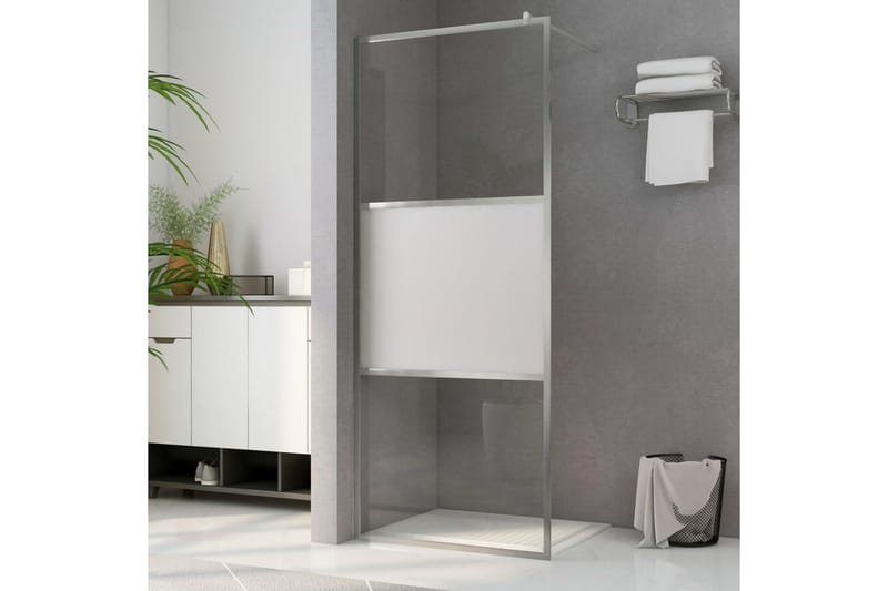 Dusjvegg med halvfrostet ESG-glass 100x195 cm - Hus & oppussing - Kjøkken & bad - Baderom - Dusjer