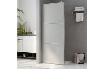 Dusjvegg med helt frostet ESG-glass 115x195 cm - Hus & oppussing - Kjøkken & bad - Baderom - Dusjer