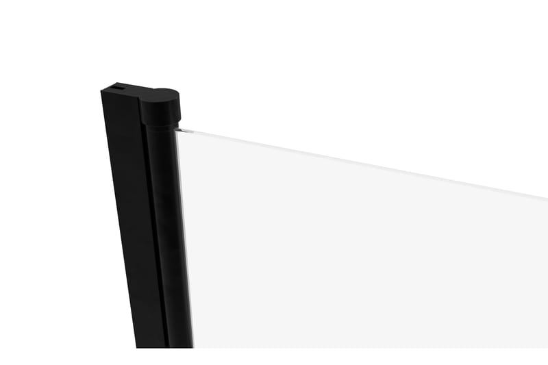 Dusserud Dusjvegg 140 cm - Svart - Hus & oppussing - Kjøkken & bad - Baderom - Dusjer - Dusjvegger