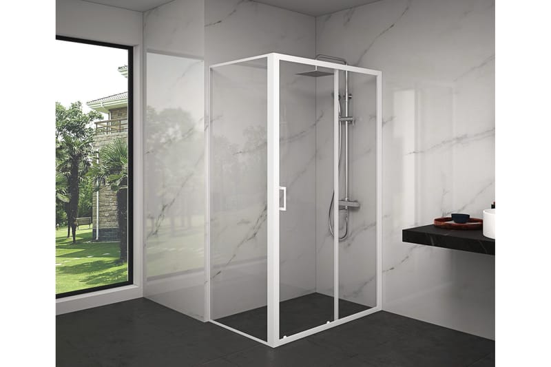 Gullebo Dusjvegg 120x200 cm, hvit