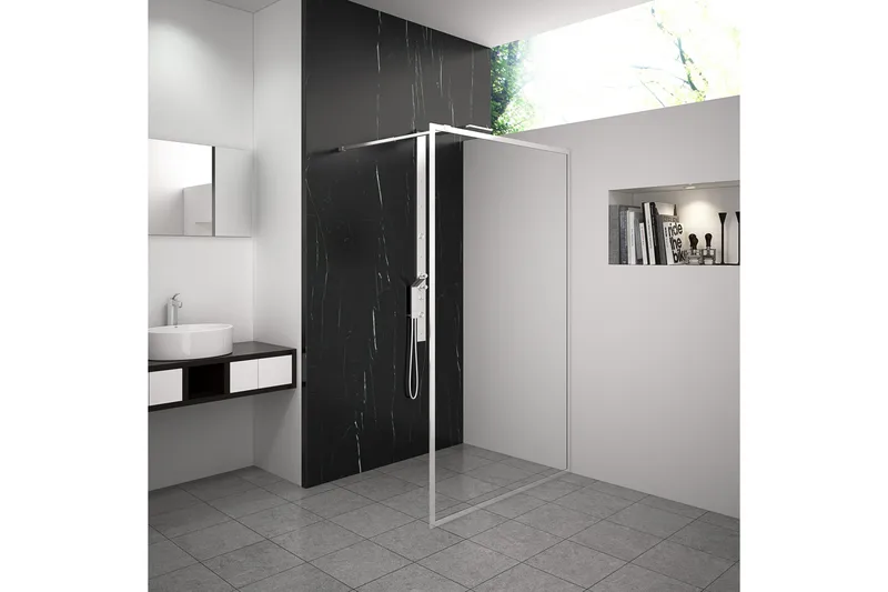 Gullebo Dusjvegg 70x200 cm, hvit