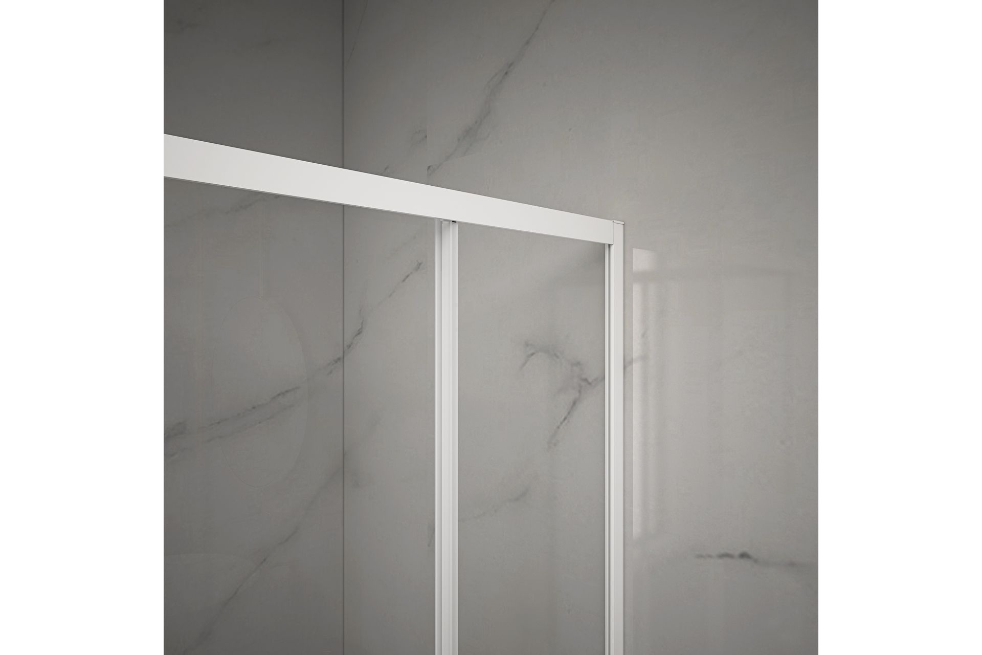 Gullebo Dusjvegg 90x200 cm - hvit - Hus & oppussing - Kjøkken & bad - Baderom - Dusjer