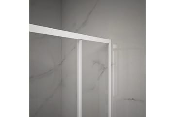 Gullebo Dusjvegg 90x200 cm - hvit - Hus & oppussing - Kjøkken & bad - Baderom - Dusjer