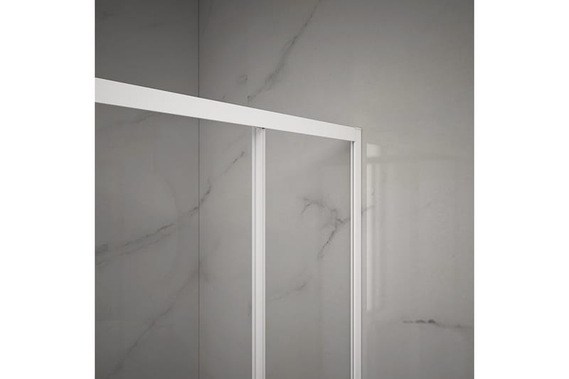 Gullebo Dusjvegg 90x200 cm - hvit - Hus & oppussing - Kjøkken & bad - Baderom - Dusjer
