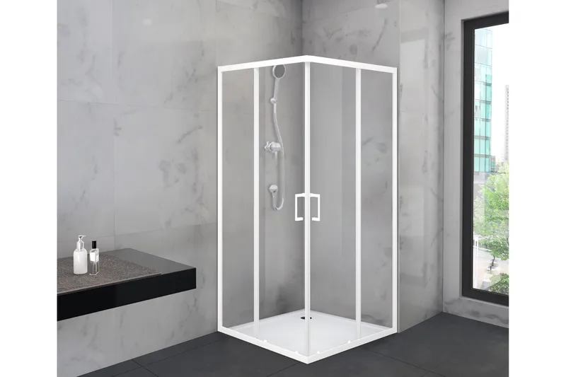 Gullebo Dusjvegg 90x200 cm, hvit