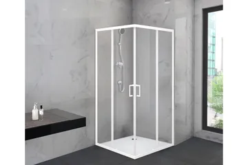 Gullebo Dusjvegg 90x200 cm - hvit - Hus & oppussing - Kjøkken & bad - Baderom - Dusjer - Dusjvegger