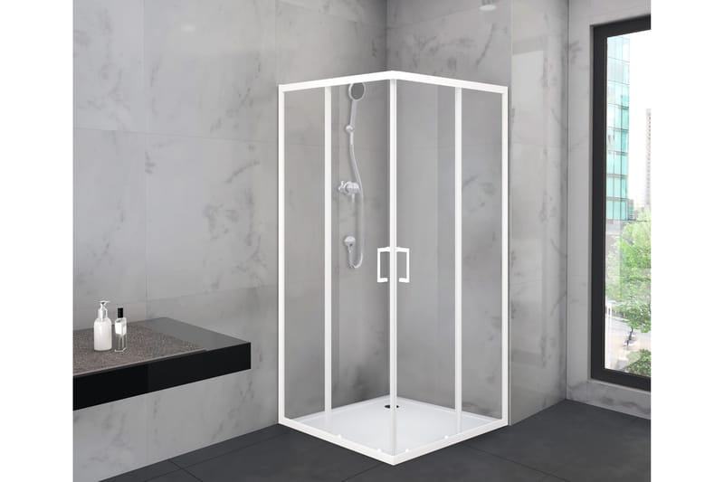 Gullebo Dusjvegg 90x200 cm, hvit