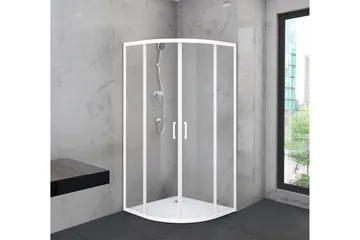 Gullebo Dusjvegg 90x200 cm - Hvit - Hus & oppussing - Kjøkken & bad - Baderom - Dusjer - Dusjvegger