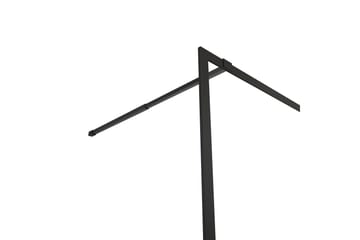 Gullebo Glassvegg 200 cm - Svart - Hus & oppussing - Kjøkken & bad - Baderom - Dusjer