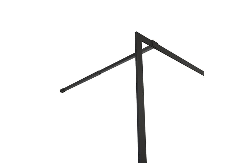 Gullebo Glassvegg 200 cm - Svart - Hus & oppussing - Kjøkken & bad - Baderom - Dusjer