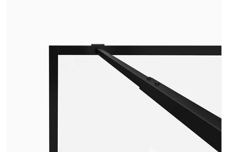 Gullebo Glassvegg 200 cm - Svart - Hus & oppussing - Kjøkken & bad - Baderom - Dusjer - Dusjvegger
