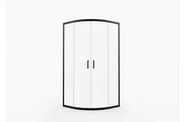 Gullebo Glassvegg 200 cm - Svart - Hus & oppussing - Kjøkken & bad - Baderom - Dusjer - Dusjvegger