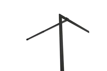 Gullebo Glassvegg 200 cm - Svart - Hus & oppussing - Kjøkken & bad - Baderom - Dusjer - Dusjvegger