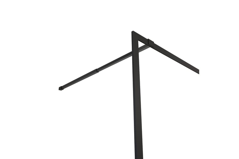 Gullebo Glassvegg 200 cm - Svart - Hus & oppussing - Kjøkken & bad - Baderom - Dusjer - Dusjvegger