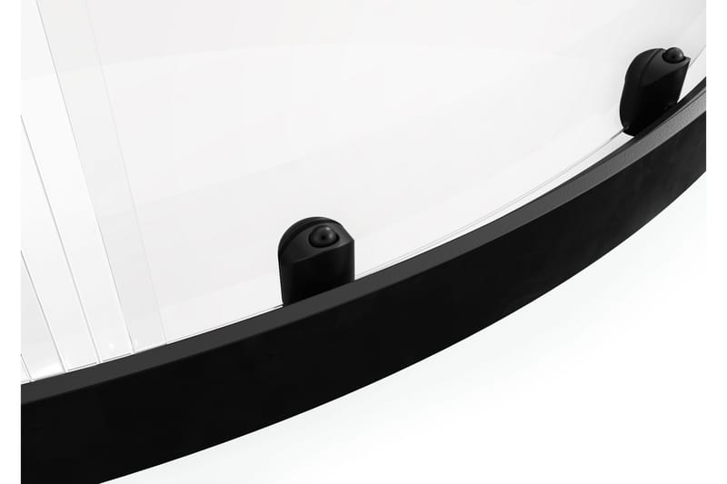 Gullebo Glassvegg 200 cm - Svart - Hus & oppussing - Kjøkken & bad - Baderom - Dusjer - Dusjvegger