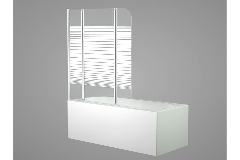 Knutby Dusjvegg 125x140 cm - Hvit - Hus & oppussing - Kjøkken & bad - Baderom - Dusjer - Dusjvegger
