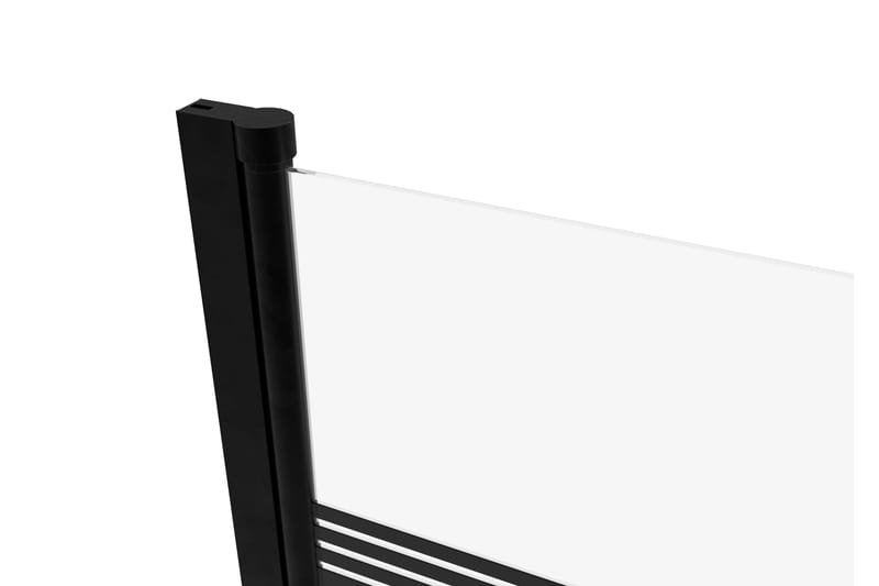 Knutby Dusjvegg 140 cm - Svart - Hus & oppussing - Kjøkken & bad - Baderom - Dusjer - Dusjvegger