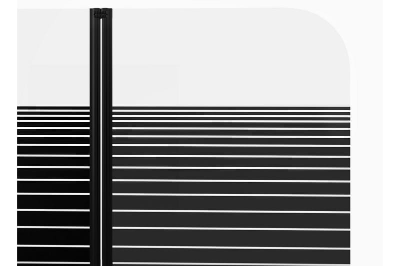 Knutby Dusjvegg 140 cm - Svart - Hus & oppussing - Kjøkken & bad - Baderom - Dusjer - Dusjvegger