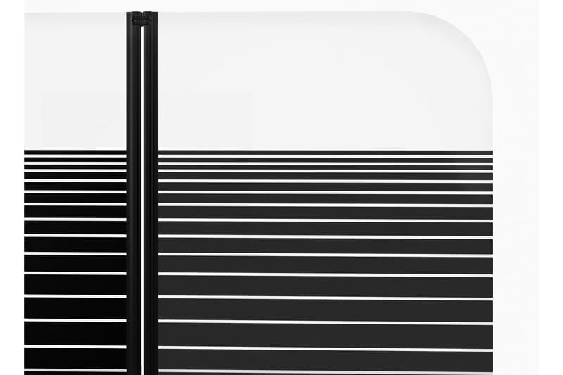 Knutby Dusjvegg 140 cm - Svart - Hus & oppussing - Kjøkken & bad - Baderom - Dusjer - Dusjvegger