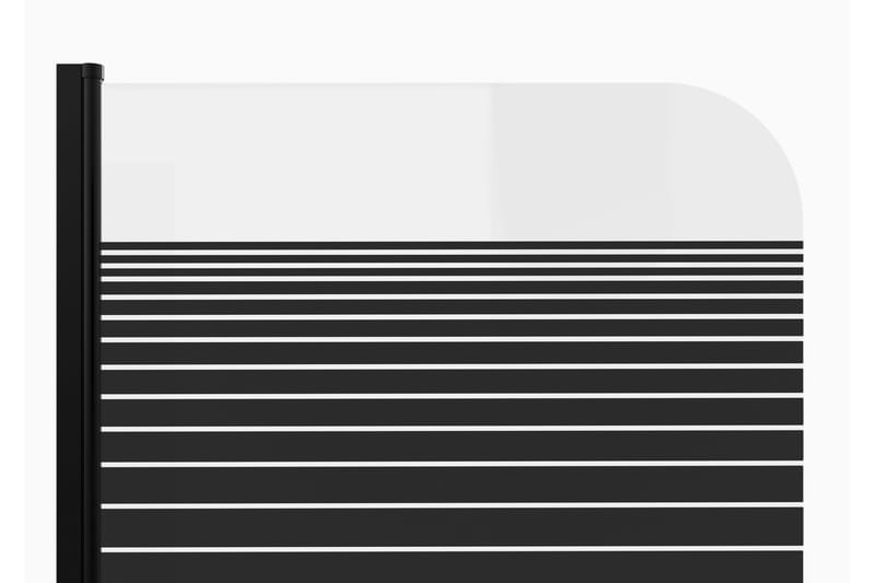 Knutby Dusjvegg 140 cm - Svart - Hus & oppussing - Kjøkken & bad - Baderom - Dusjer - Dusjvegger