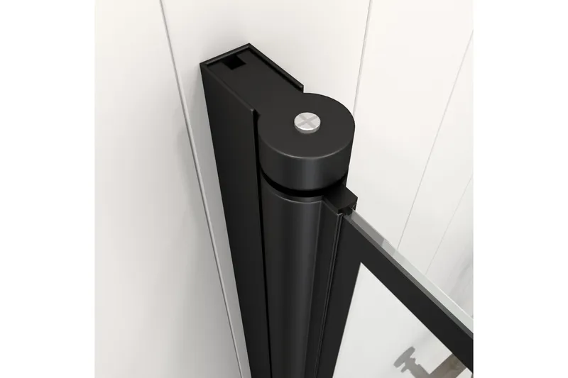 Knutby Dusjvegg 75x125 cm - Svart - Hus & oppussing - Kjøkken & bad - Baderom - Dusjer - Dusjvegger