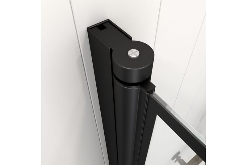 Knutby Dusjvegg 75x125 cm - Svart - Hus & oppussing - Kjøkken & bad - Baderom - Dusjer - Dusjvegger