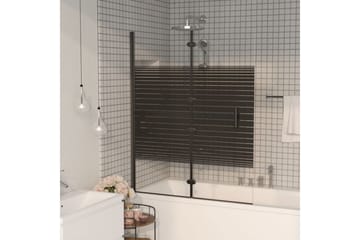 Leddet dusjdør ESG 120x140 cm svart - Hus & oppussing - Kjøkken & bad - Baderom - Dusjer