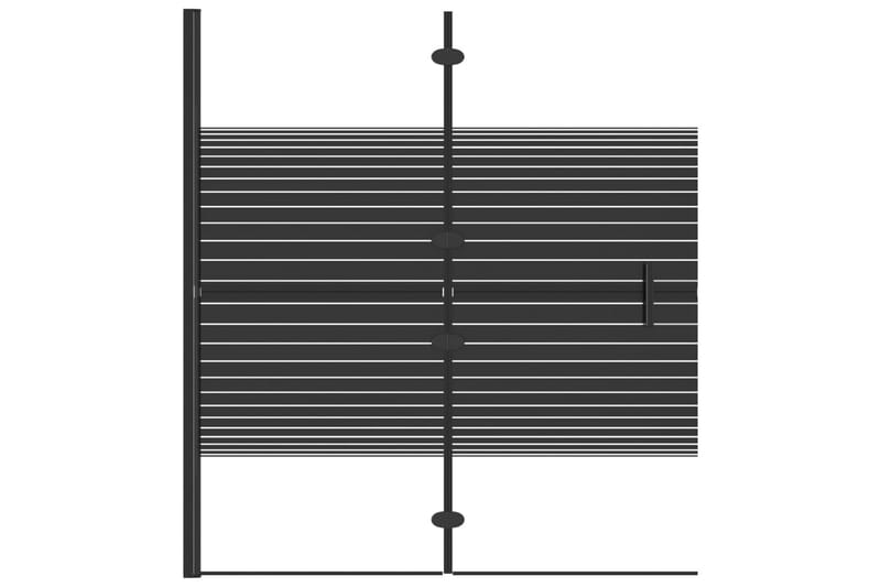 Leddet dusjdør ESG 120x140 cm svart - Hus & oppussing - Kjøkken & bad - Baderom - Dusjer