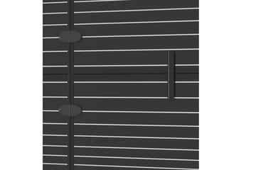 Leddet dusjdør ESG 120x140 cm svart - Hus & oppussing - Kjøkken & bad - Baderom - Dusjer