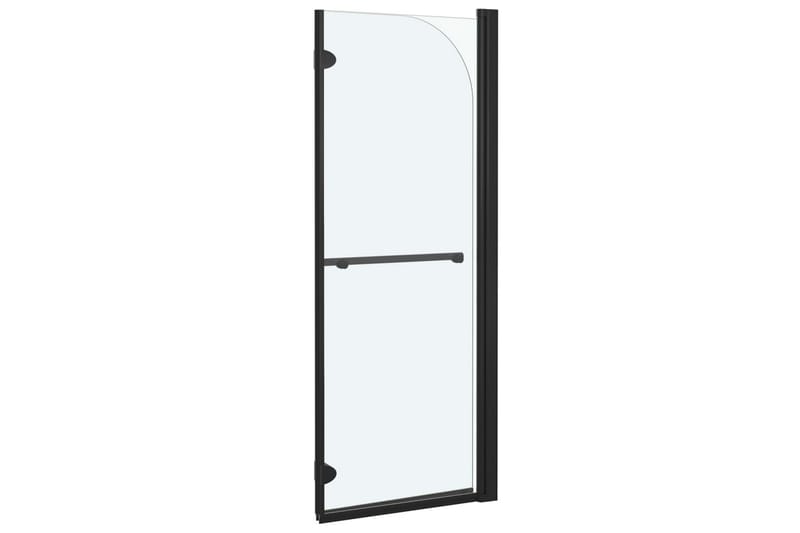 Leddet dusjdør med 2 paneler ESG 95x140 cm svart - Hus & oppussing - Kjøkken & bad - Baderom - Dusjer