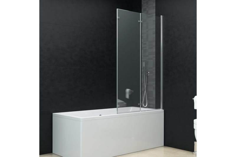 Leddet dusjdør med 3 paneler ESG 130x138 cm - Hus & oppussing - Kjøkken & bad - Baderom - Dusjer