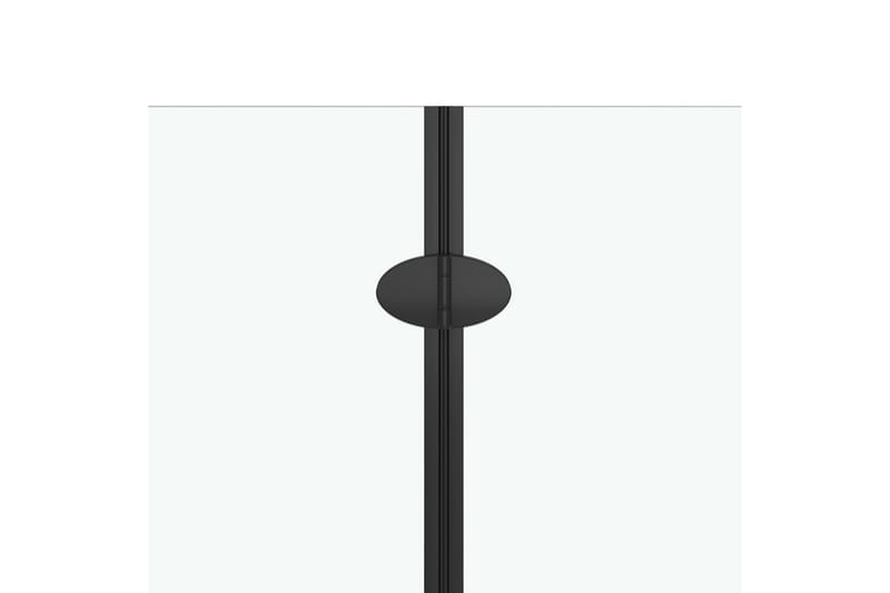 Leddet dusjkabinett ESG 120x68x130 cm svart - Hus & oppussing - Kjøkken & bad - Baderom - Dusjer