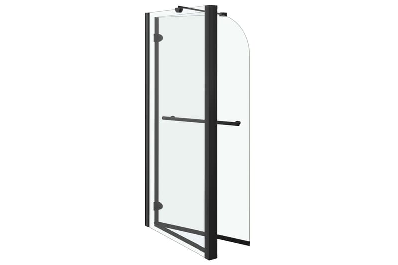 Leddet dusjkabinett ESG 120x68x130 cm svart - Hus & oppussing - Kjøkken & bad - Baderom - Dusjer
