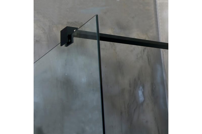 Mangesidig Dusjvegg 70x190 cm - Svart|Glass - Dusjvegger