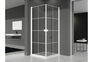 Rosinedal Dusjvegg 90x200 cm - Hvit - Hus & oppussing - Kjøkken & bad - Baderom - Dusjer - Dusjvegger
