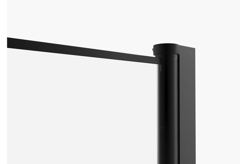 Rosinedal Glassvegg 200 cm - Svart - Hus & oppussing - Kjøkken & bad - Baderom - Dusjer