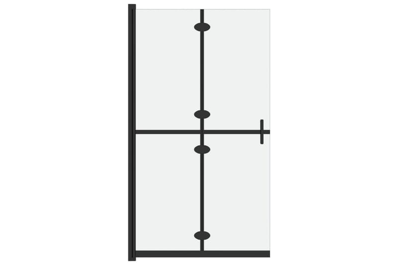 Sammenleggbar dusjvegg med frostet ESG-glass 70x190 cm - Gjennomsiktig - Hus & oppussing - Kjøkken & bad - Baderom - Dusjer
