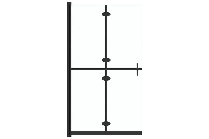 Sammenleggbar dusjvegg med gjennomsiktig ESG-glass 90x190 cm - Gjennomsiktig - Hus & oppussing - Kjøkken & bad - Baderom - Dusjer